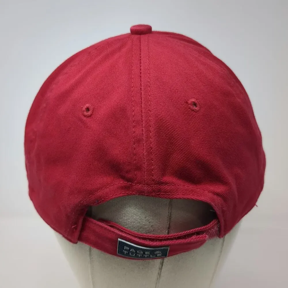 Page & Tuttle Baseball Cap Red One Size Augustine 1995 Golf Club Embroidered Hat